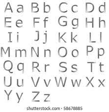 Uppercase and lowercase letters refer to all letters used to compose the english language. Upper Lower Case Alphabet Letters Steel Stock Illustration 58678885 Shutterstock