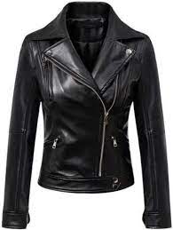 New Women S Black Leather Jacket Women S Slim Fit Biker Coat Style Leather Jacket In 2021 Womens Black Leather Jacket Vegan Leather Jacket Faux Leather Jacket Women