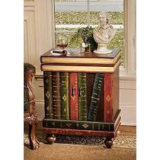 End Tables That Look Like Books Wooden Side Table Side Table Side Table Decor