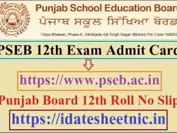 All the regular, private and repeaters students have been very curious ever since the board announced the pseb +2 time table pdf in punjabi and english. Pseb 12th Admit Card 2021 à¤¯à¤¹ à¤¦ à¤– Punjab Board 2 Roll No Slip 2021