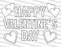 A happy valentine coloring page. Free Printable Valentine Coloring Pages Paper Trail Design Printable Valentines Coloring Pages Valentines Day Coloring Page Heart Coloring Pages