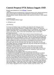 Top Pdf Contoh Proposal Ptk Bahasa Inggris Smp 123dok Com