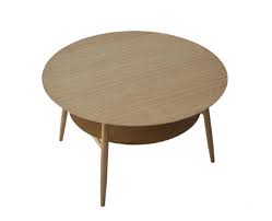 Lift up top coffee table with storage and shelf for home living room uk. Cove Coffee Table Round With Shelf