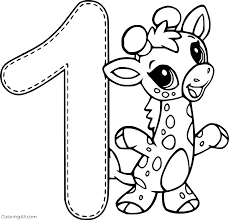 In our collection you will find color by number coloring pages of different themes, which contain a level of difficulty from easy to difficult. Number 1 Giraffe Coloring Page Coloringall