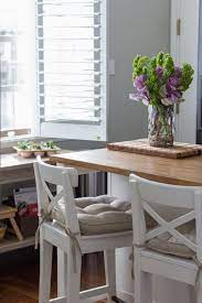 Island helped expand kitchen footprint and storage space. Eunice S Clean And Well Lit Place Ikea Barstools Ikea Bar Kitchen Stools