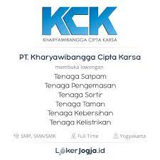 Ayobekerja.com menyediakan informasi lowongan kerja terbaru indonesia lowongan pekerjaan yang mencakup seluruh daerah, kota, propinsi dan pulau di indonesia, mencakup ibukota jakarta, pulau jawa, sumatera, sulawesi, kalimantan, maluku, bali, lombok, papua, nusa tenggara barat dan. Lowongan Kerja Tenaga Satpam Tenaga Pengemasan Tenaga Sortir Tenaga Taman Tenaga Kebersihan Tenaga Kelistrikan Di Pt Kharyawibangga Cipta Karsa Lokerjogja Id