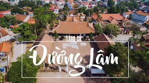 Toàn cảnh làng cổ Đường Lâm với mái ngói cổ kính