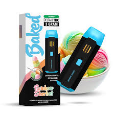 3 Gram Delta-8 THC Vape Pen | Rainbow Sherbet - Hybrid – Baked HHC