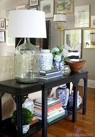 Styling A New To Me Console Table Emily A Clark Sofa Table Decor Console Table Styling Sofa Styling