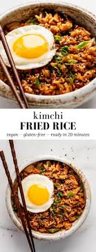 Kimchi Fried Rice Recipe Kimchi Fried Rice Chia Recipe Vegitarian Recipes