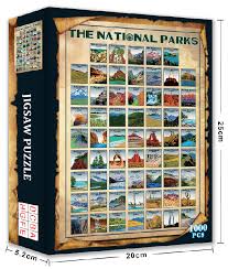 National park puzzles is an american company that specializes in beautiful jigsaw puzzles produced from images of america's most popular national parks. Jigsaw Jigsaw Puzzle 1000 Piece 62 National Parks Learning Toy Game For Adults Gift Dpskhanapara