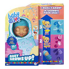 Baby Alive Baby Grows Up Happy Hope Growing And Talking Baby Doll Toy With Surprise Accessories Toys R Us Canada