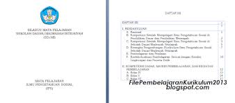 Ki dan kd matematika kelas 7 8 9 smp mts k13 revisi terbaru tahun 2020 2021. Download Silabus Ips Kelas 3 K13 Revisi 2021 File Pembelajaran Kurikulum2013