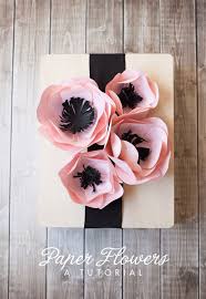 I almost always use either 50 or 65 pound weight cardstock. Easy Cardstock Paper Flowers Paper Flowers Simple Gift Wrapping Paper Flower Tutorial