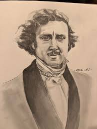 A quick little sketch of Rain ... with a wonky eye and a weird chunky neck  😨😂. I was so focused