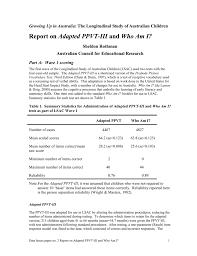 report on adapted ppvt iii and who am i