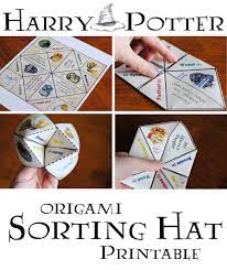 Harry Potter Origami Sorting Hat Free Printable Harry Potter Sorting Harry Potter Sorting Hat Harry Potter Birthday