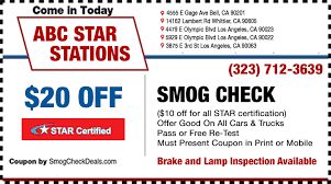 $39.75* smog check with smog coupon. 20 Off Smog Check With Coupon Star Certified Near Me