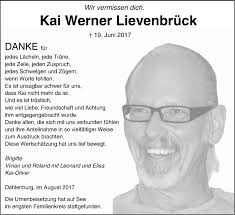 Traueranzeigen von Kai Werner Lievenbrück
