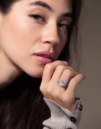 Calla Lily Diamond Coil Ring