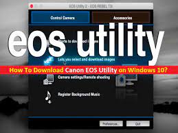You can download the canon eos utility for free from canon. How To Download Canon Eos Utility And Install On Windows 10