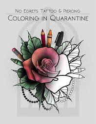 Tattoos are for idiots women flowy tank, tattoo shirt, no regrets shirt, tattoo lover shirt, inked shirt, idiots shirt turnerskygoods. Amazon Com Coloring In Quarantine 9781716989698 Tattoo Studio No Egrets Books