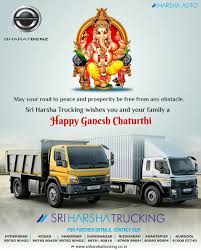 Sri Harsha Trucking Wishing Everyone A Happy Ganesh Chaturthi Bharatbenz Sriharshatrucking Happyganeshchaturthi Happy Ganesh Chaturthi Trucks Anantapur