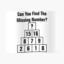 To establish his alibi, he puts a prerecorded record on …. Math Riddles Posters Redbubble