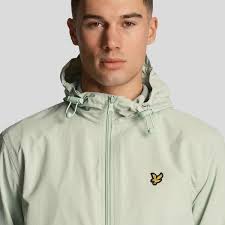Lyle & Scott Zip Through Hooded Jack Mint