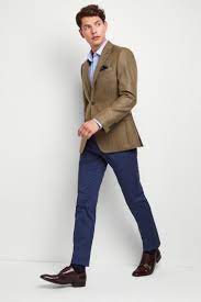 Ideal for slipping on over a suit, its tailored fit is narrower through the waist to flatter your frame. Moss 1851 Tailored Fit Light Camel Epsom Overcoat