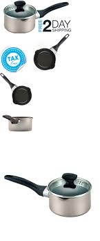 Cookware 20628 Small Saucepan With Lid Pour Spout Nonstick Mini Sauce Pan Pot Deep Cooking Buy It Now Only 17 99 On Ebay Cookware Saucepan Nonstick Pan