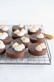 Dark Chocolate Peanut Butter Mini Tarts With Mixed Berry Jam Chocolate Crust And Torched Swiss Meringue Recipe Chocolate Crust Mixed Berry Jam Mini Tart