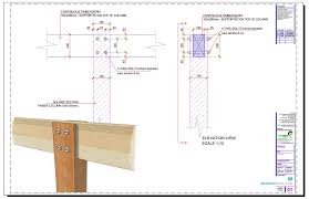 Went to lowe's today and bought a bracket that i will use to connect the beams to the post. Continuous Timber Beam Supported On Top Of Timber Column Structuraldetails