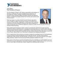 Corporate finance job descriptions, from the cfo through financial analyst, with suggested experience, job knowledge and skills outlined. John Roiko Vice President Of Finance