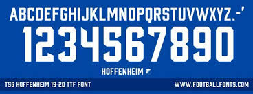 Fifa 20 ratings for tsg 1899 hoffenheim in career mode. Tsg Hoffenheim 2019 2020 Font Ttf Otf Football Fonts Ttf Fonts Ttf Fonts