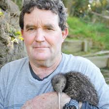 Jamie and Quirky the kiwi