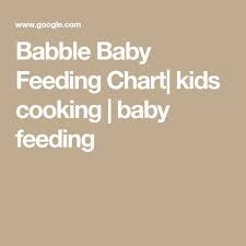 Babble Baby Feeding Chart Kids Cooking Baby Feeding