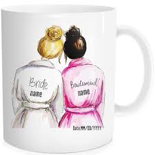 Gifts for the bride can come from all directions, but one of the most important will be the gift that is given by her husband to be. Wedding Engagement Coffee Mug Best Friend Bestie Gifts 11 Oz Fine Bone Ceramic White Bride Bridal Shower Party Gift Bride With Maid Of Honor Mug Dining Entertaining Kitchen Dining Brilliantpala Org