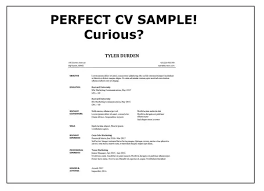A cv, short form of curriculum vitae, is similar to a resume. What S A Good Cv Sample Quora