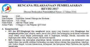 Analisis keterkaitan ki dan kd dengan ipk dan materi pembelajaran. Rpp K13 Pjok Kelas 8 Semester 2 1 Revisi 2017 Semua Materi Pokok Info Pendidikan Terbaru