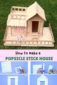 Maybe you would like to learn more about one of these? Popsicle Stick House Easy Step By Step Tutorial Crafts By Ria