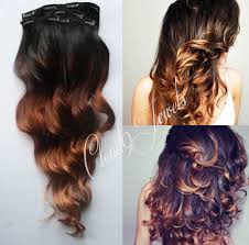 Seamless results make the extensions feel as natural as your own hair. Clip In Natural Ombre Hair Extensions Black To Bronzed Brown Etsy