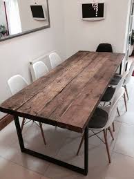 Zuruckgewonnenindustrial Chic 6 8 Sitzer Esstisch Bar Cafe Etsy 8 Seater Dining Table Metal Dining Table Restaurant Furniture