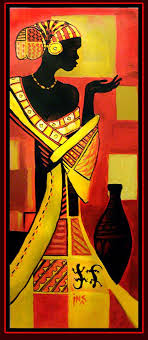 Artwork African Woman Art Black And White African Woman 4 African Art Paintings African Art African Artwork