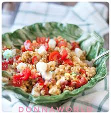Farro Con Pomodorini E Galbanino Insalata Di Farro Ricette Cibo Vegetariano
