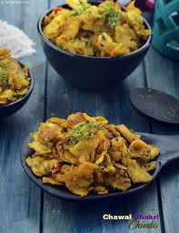 Chawal Bhakri Chivda Rice Flour Bhakri Chivda Recipe Recipe Indian Food Recipes Vegetarian Indian Cooking Healthy Cooking