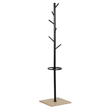 Porte Manteaux En Metal Noir Et Socle En Bois Porte Manteaux Et Patere Bureau Et Entree Meuble Gifi