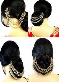 Three Row Jura Chain Pakistani Matha Patti Pearl Stone Indian Maang Tikka Bridal Wedding Hair Accessories Hair Jewelry Indian Hairstyles