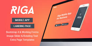 The landing page you design for your web application will be the difference between success and failure of your business. Free Download Riga Mobile App Landing Page Template