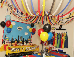 7th Birthday Party Theme Ideas For Boy Super Heros Birthday Super Hero 7th Birthday Catch My Party Superhero Birthday Party Avenger Birthday Party Superhero Birthday